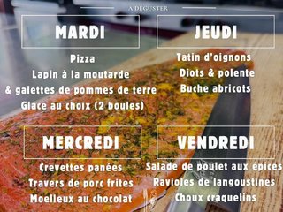 Sur l'ardoise cette semaine !