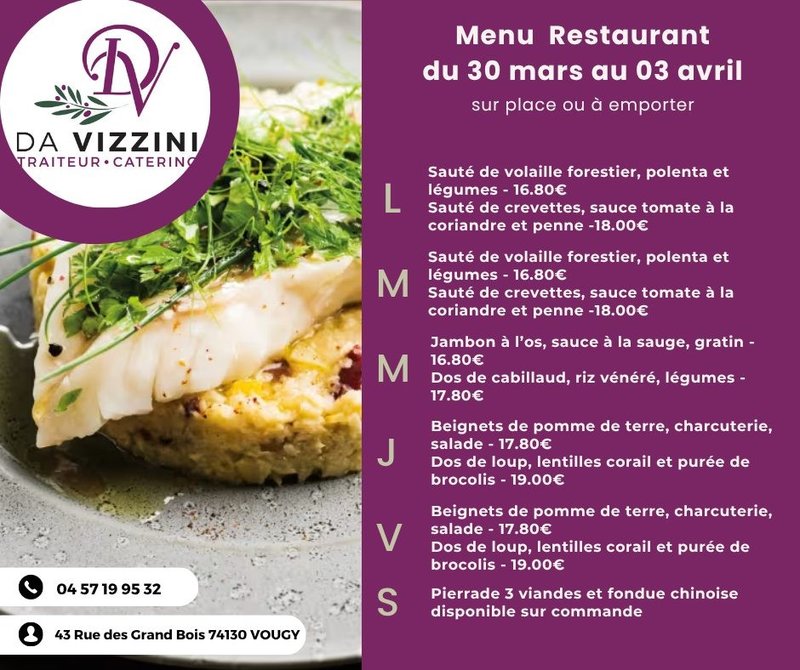 Petite Annonce Da Vizzini Traiteur