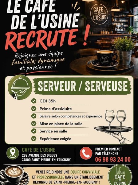Petite Annonce Café de l'usine by Pizza Giuly