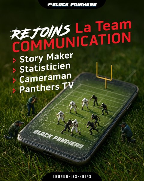 Petite Annonce Black Panthers Thonon Foot US