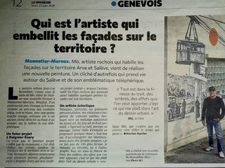L'article du messager - Fresque Monnetier-Mornex