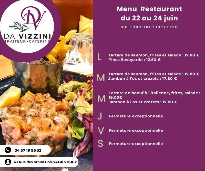 Petite Annonce Da Vizzini Traiteur