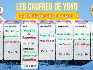 Les marchés de la semaine !
