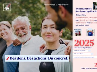 Des dons. Des actions. Du concret