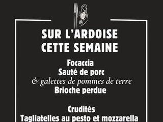Plus que quelques jour pour profiter du menu du jour de janvier 