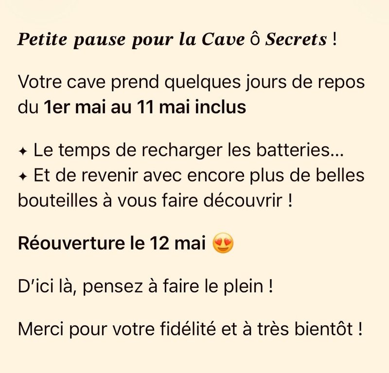 Petite Annonce La Cave Ô Secrets