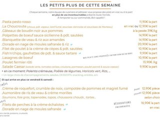 A l'emporter cette semaine !!