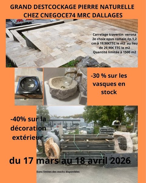 Offre Ponctuelle C-Négoce74 MRC Dallages