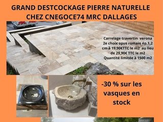 GRAND DÉSTOCKAGE PIERRE NATURELLE !
