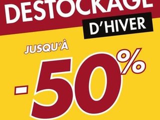Jusqu'à -50% sur une sélection d'articles !!