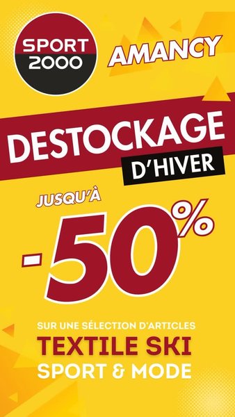 Offre Ponctuelle Sport 2000 Pays Rochois