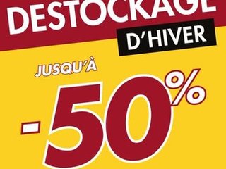Jusqu'à -50% sur une sélection d'articles !!