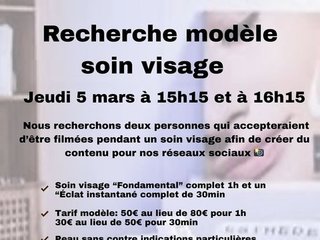 Recherche modèle "Soin visage"
