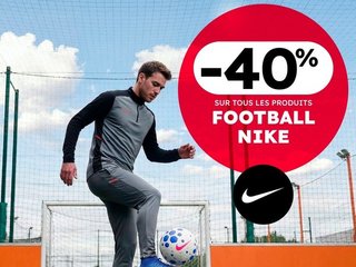 -40% sur les produits Nike football
