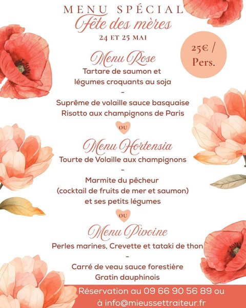 Offre Ponctuelle Mieusset Traiteur